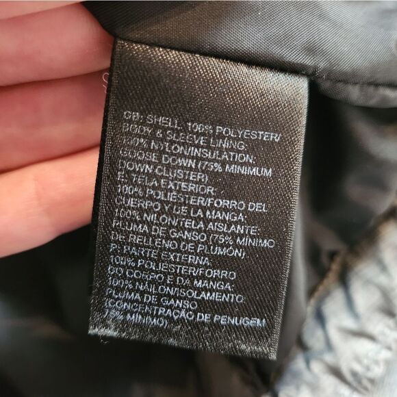 The North Face Down Filled Gray Puffer Jacket Sz Med - Picture 10 of 12